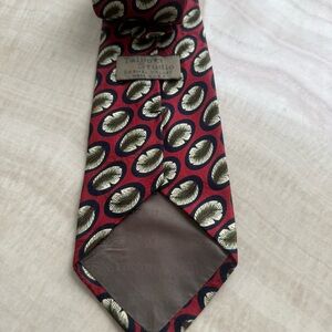 Vintage Robert Talbott Red and Gold Patterned Tie